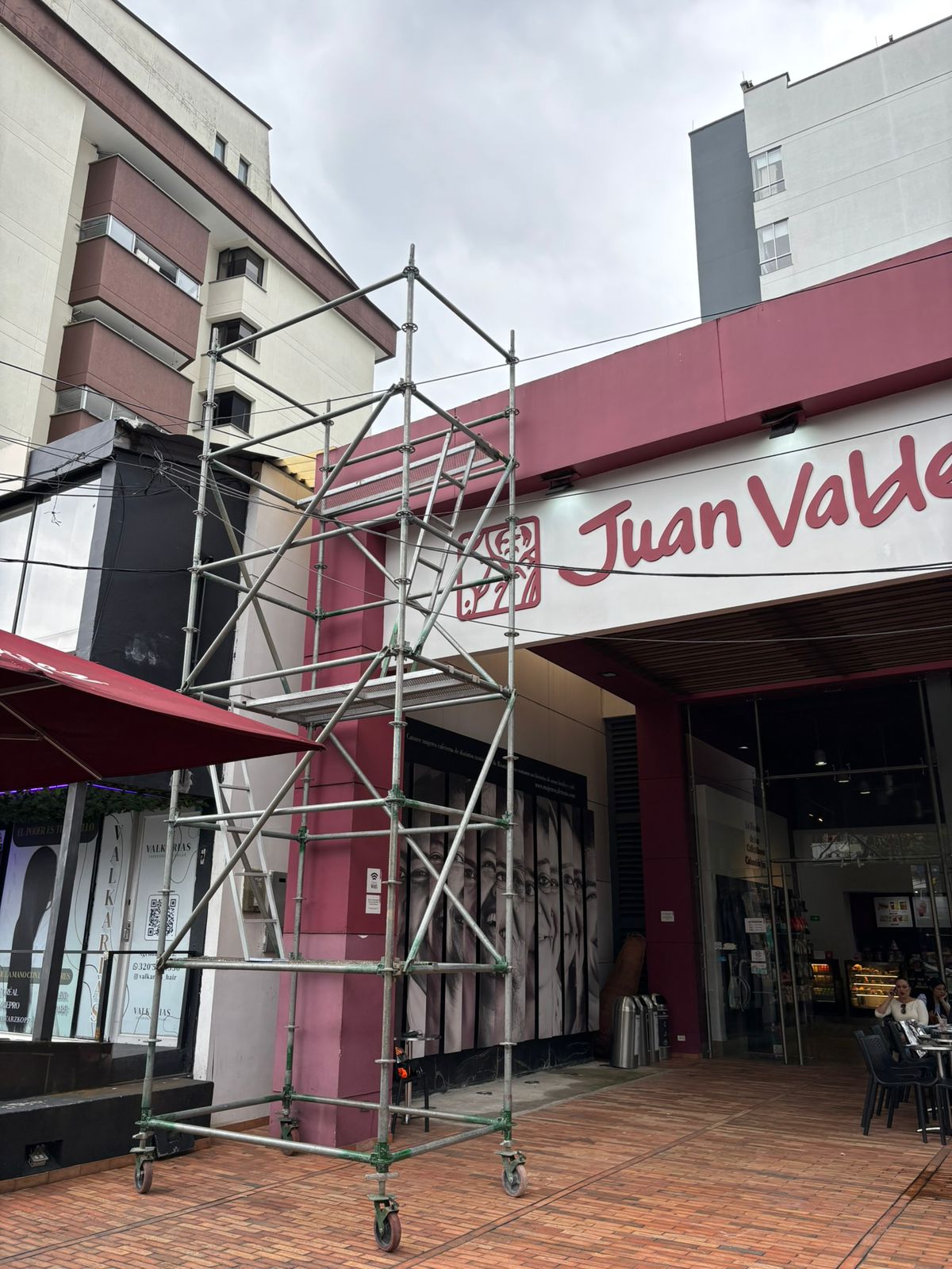 Andamios RYR en zona urbana
